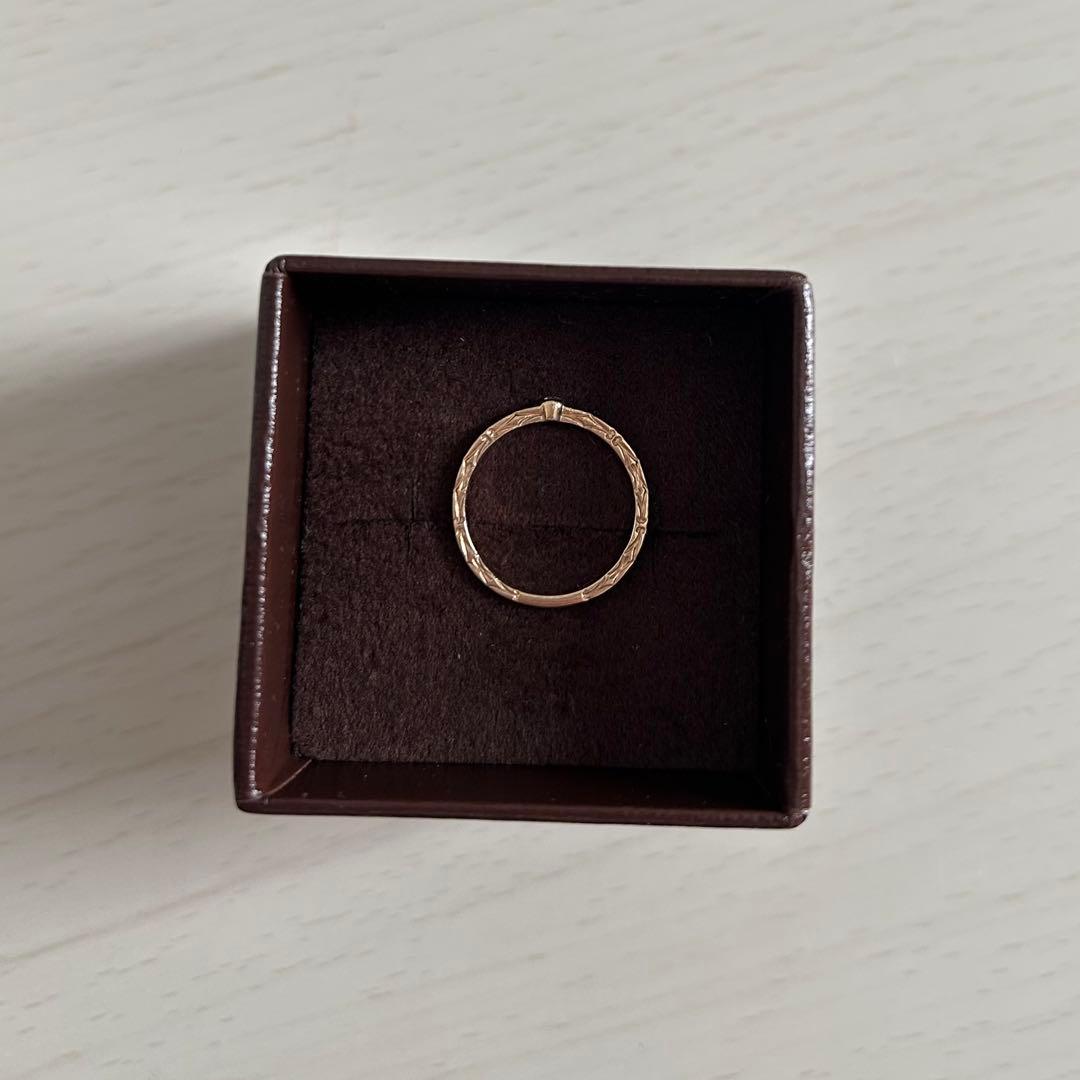 【お値下げ】アガット　K10 ピンキーリング