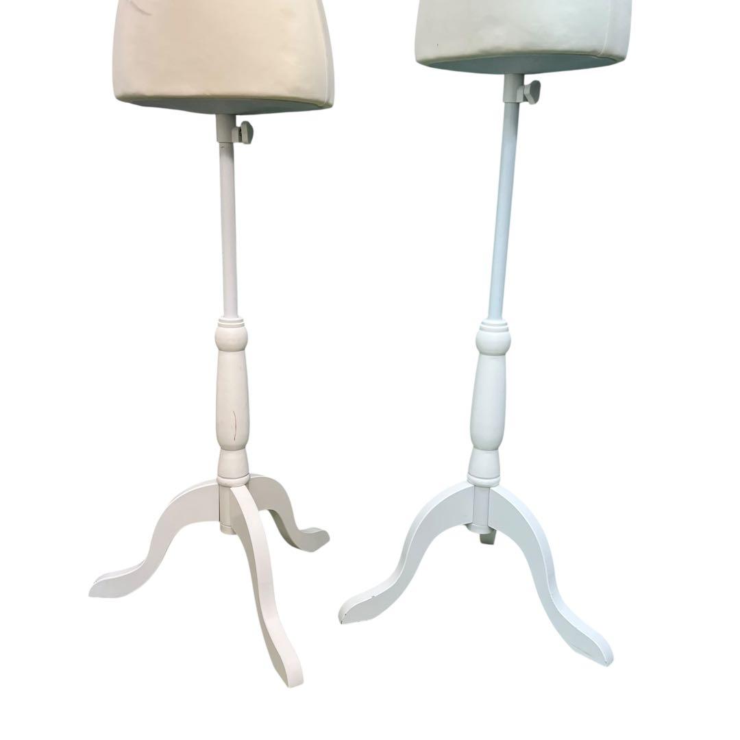 【2体セット】レディース トルソー 布 木製 猫脚 婦人用 女性用