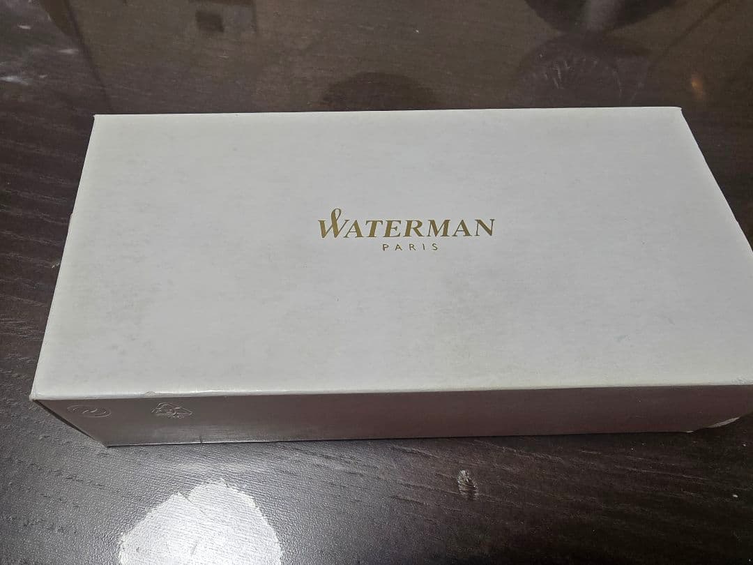 Waterman 万年筆 黒 金属製 専用ケース付　18K　極美品