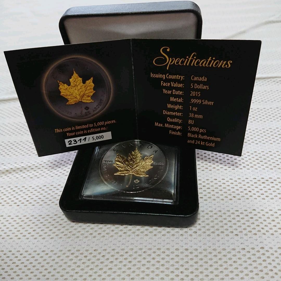 Y*i様 【数量限定、カナダ】メープルリーフ・ゴールドルテニウム