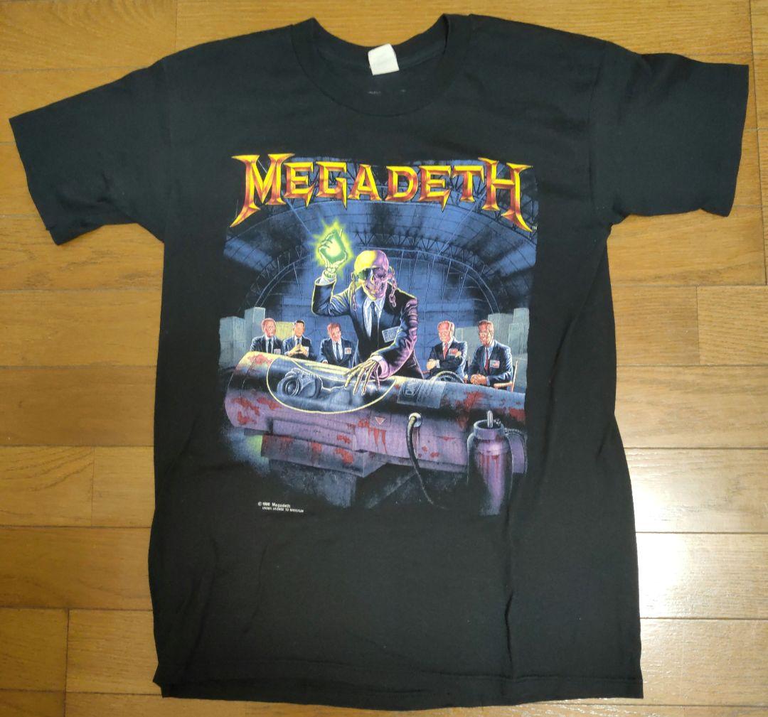 ★希少！！！当時物⚫バックプリントツアーデート②MEGADETH★ツアーTシャツ