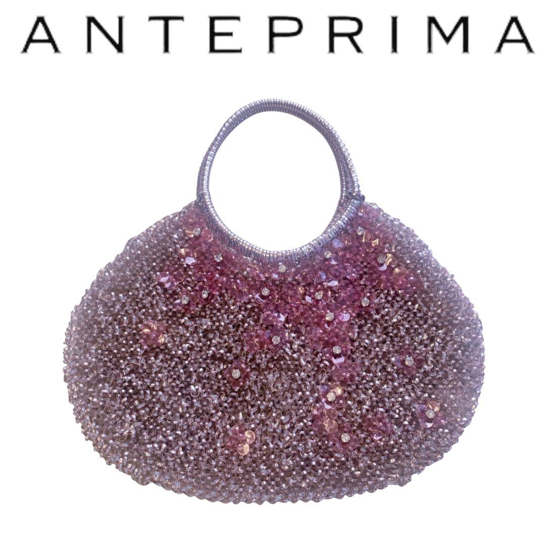 ［極美品］ANTEPRIMA アンテプリマ ワイヤーバッグ　ピンク　フラワー