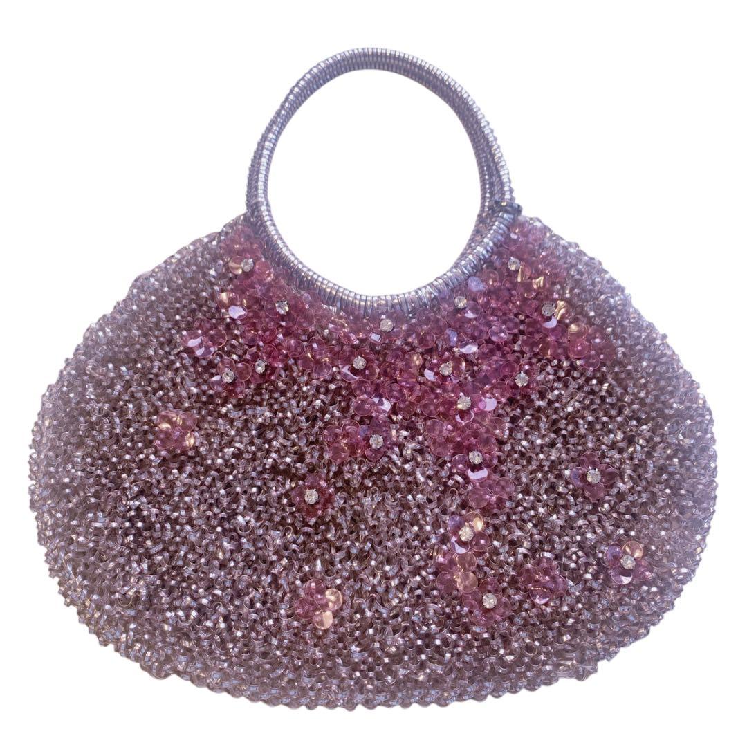 ［極美品］ANTEPRIMA アンテプリマ ワイヤーバッグ　ピンク　フラワー