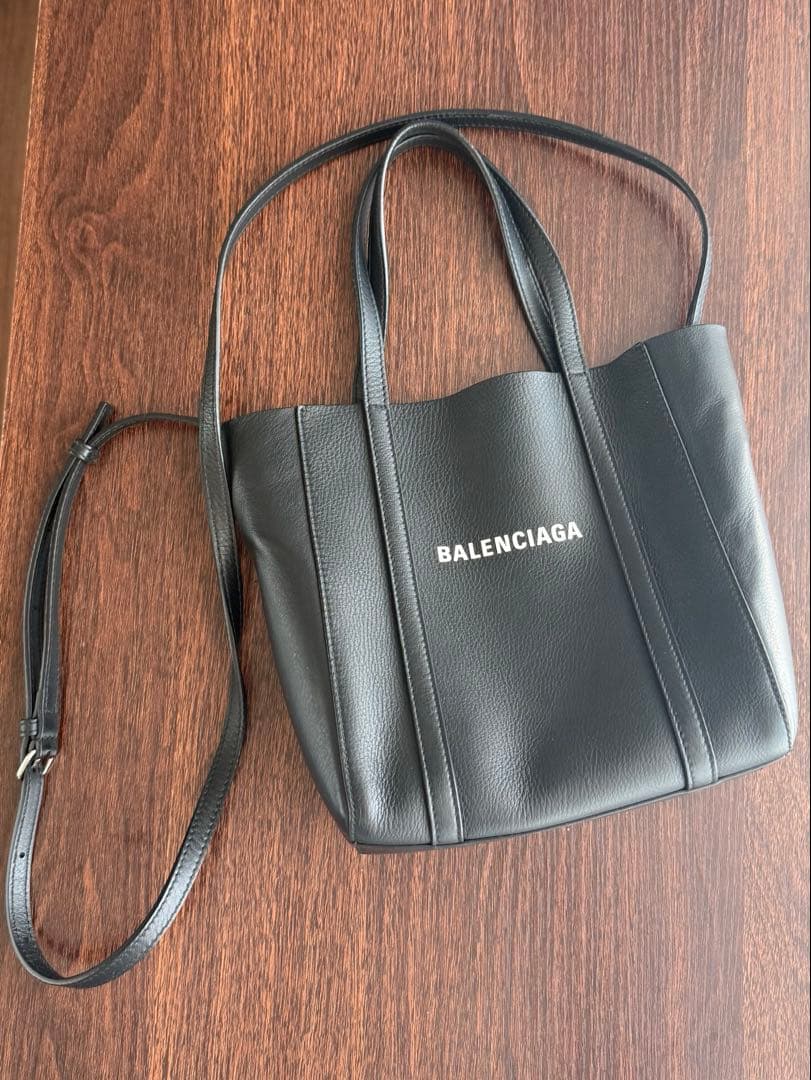 【正規品】BALENCIAGA レザートートバッグ ショルダーストラップ付