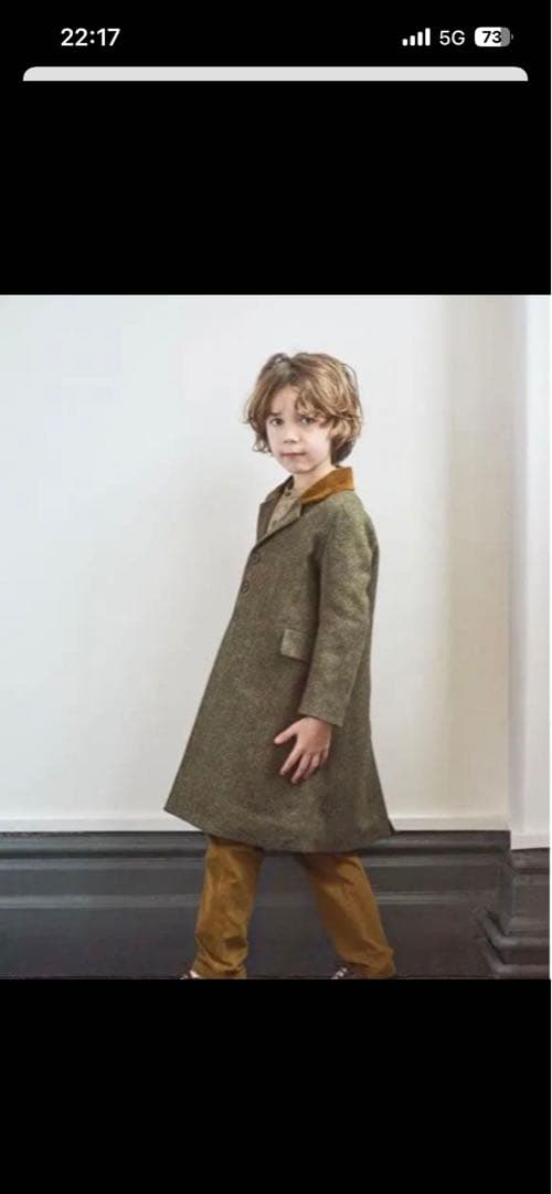 コート caramel BEAR COAT, CHARCOAL MELTON