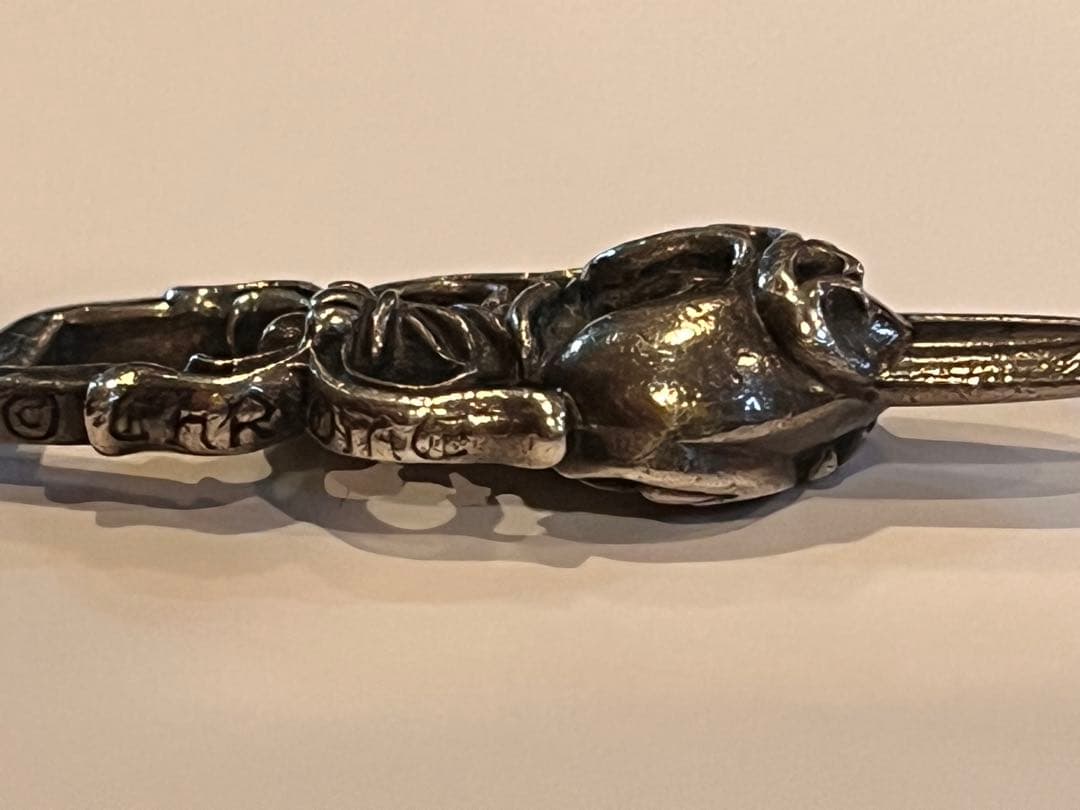 クロムハーツ　ダガー＆ハート　ペンダントトップ　ユーズド