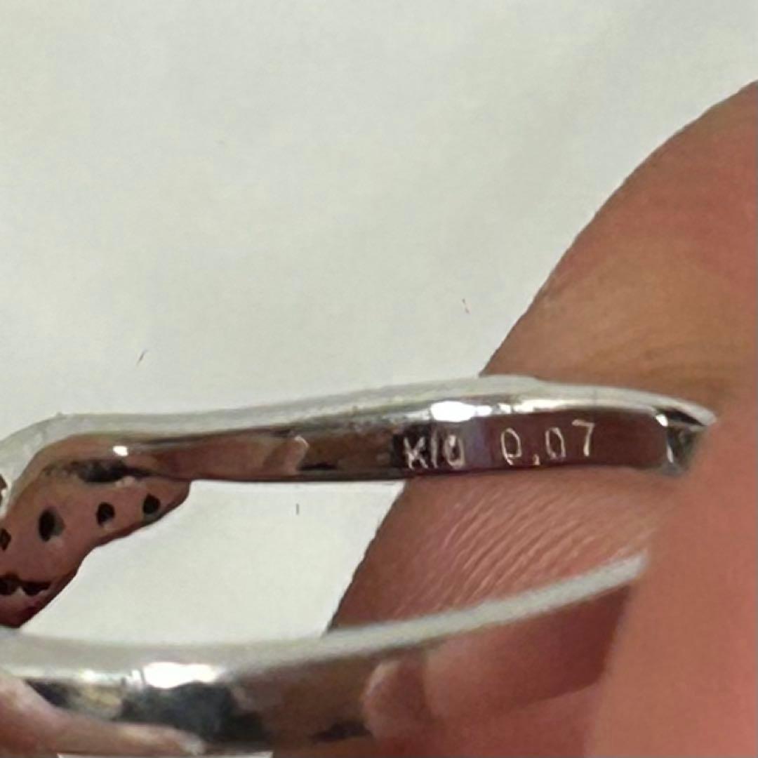 TAKE UP 7号　ダイヤモンドリング　アイスブルーダイヤモンドリング