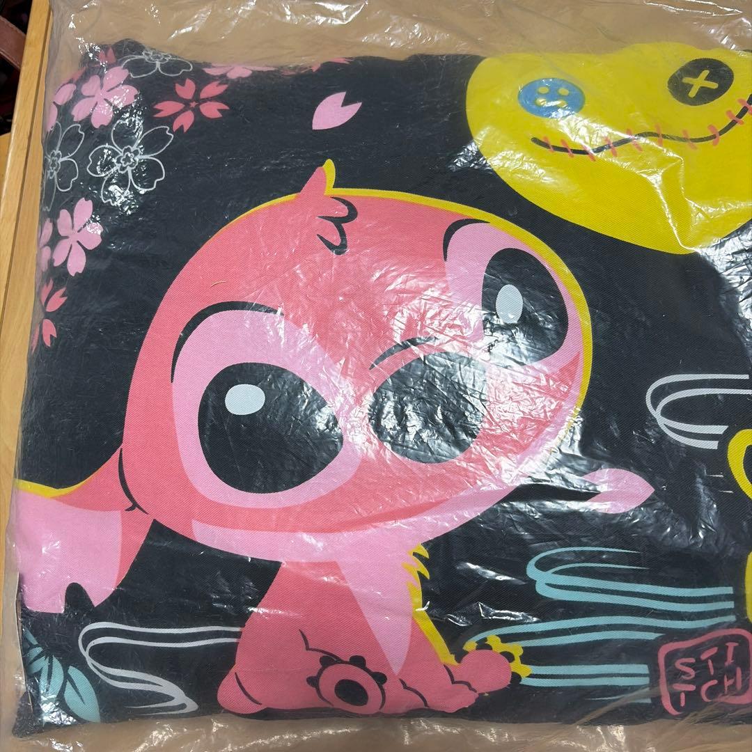 スティッチ クッション　ハート型クッション　ロングピロークッション　２点セット