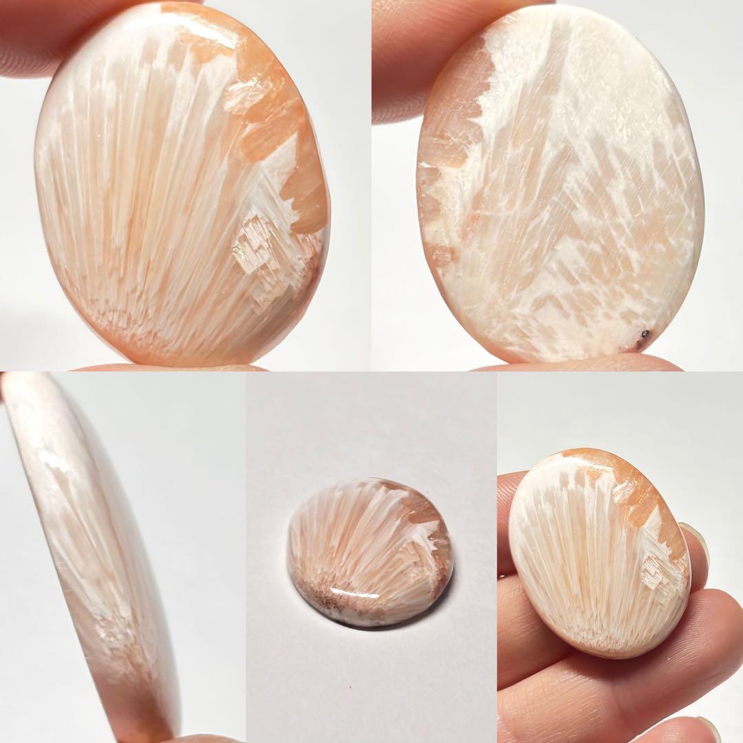 #2116 ♡ピンクスコレサイト&ムーンストーン天然石♡マクラメネックレス