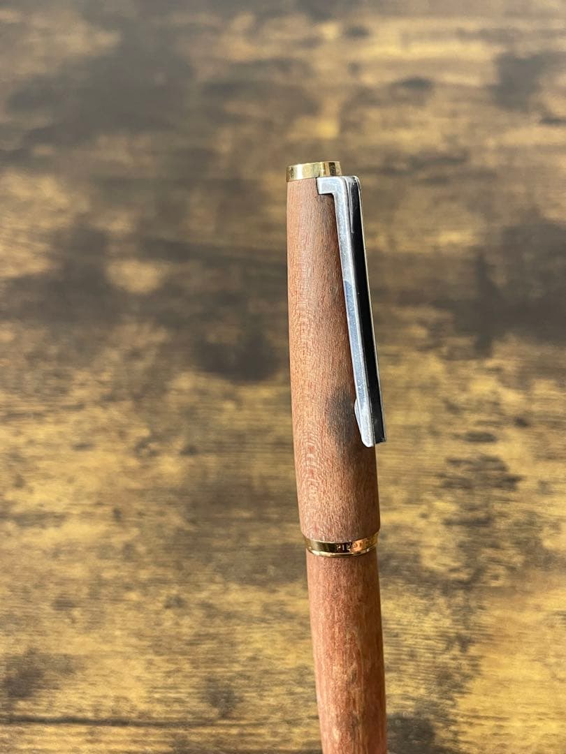 1975年製　初代カスタム　高級天然　イタヤカエデ 大型18金　万年筆　細字