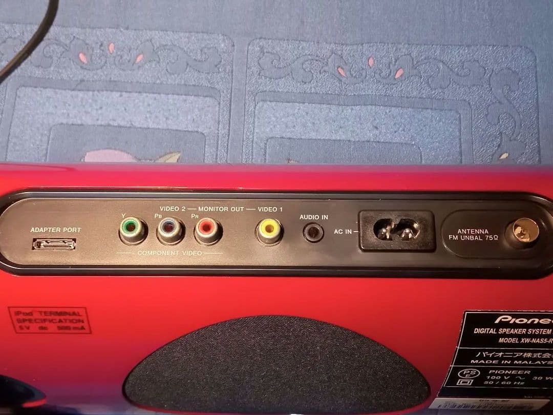 ♦✨Pioneer iPod スピーカー レッド♥ NAS50-R