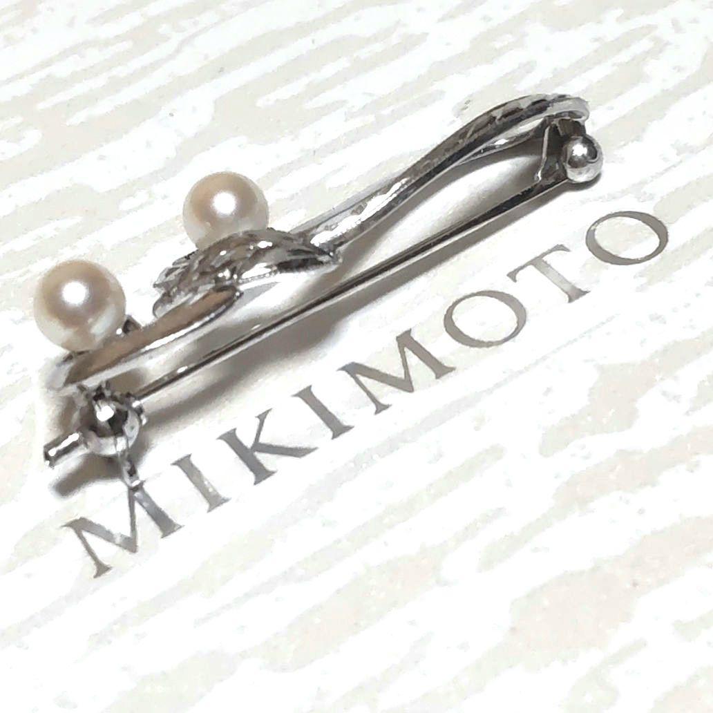 美品♡MIKIMOTO♡ミキモト♡ベビーパール♡ブローチ♡シルバー