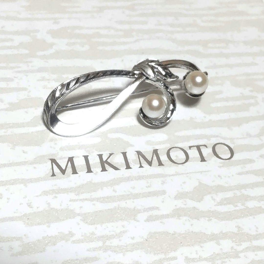 美品♡MIKIMOTO♡ミキモト♡ベビーパール♡ブローチ♡シルバー