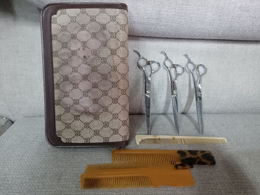 美容カットハサミ　仕上げ　スキニング　ケースセット