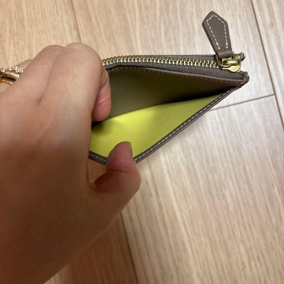 一度のみ使用　ボナベンチュラ　ミニジップ ウォレット シュリンクレザー