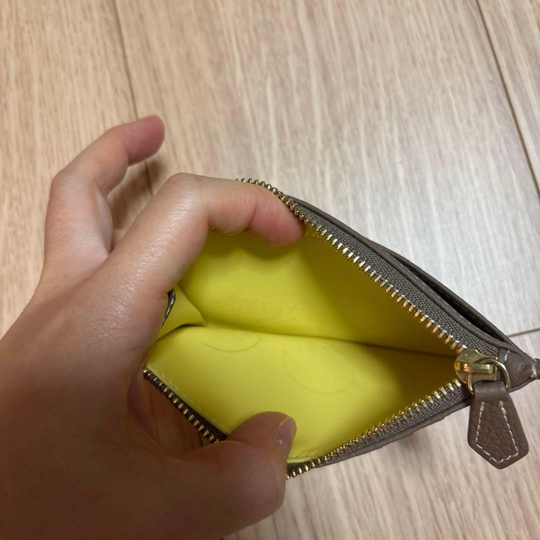 一度のみ使用　ボナベンチュラ　ミニジップ ウォレット シュリンクレザー