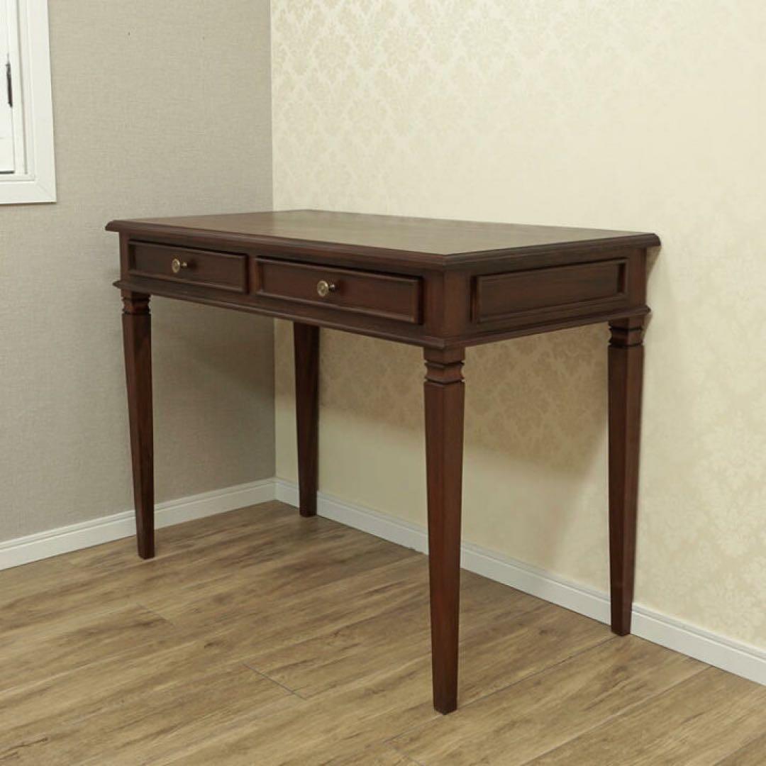 ARNO W100 デスク　机　ドレッサー マホガニー パソコンデスク　テーブル