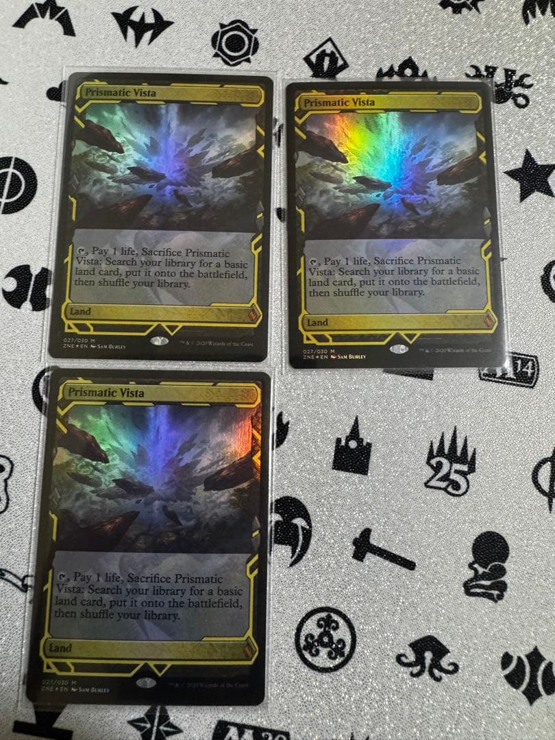 英語版 Foil《虹色の眺望/Prismatic Vista》 3枚セット