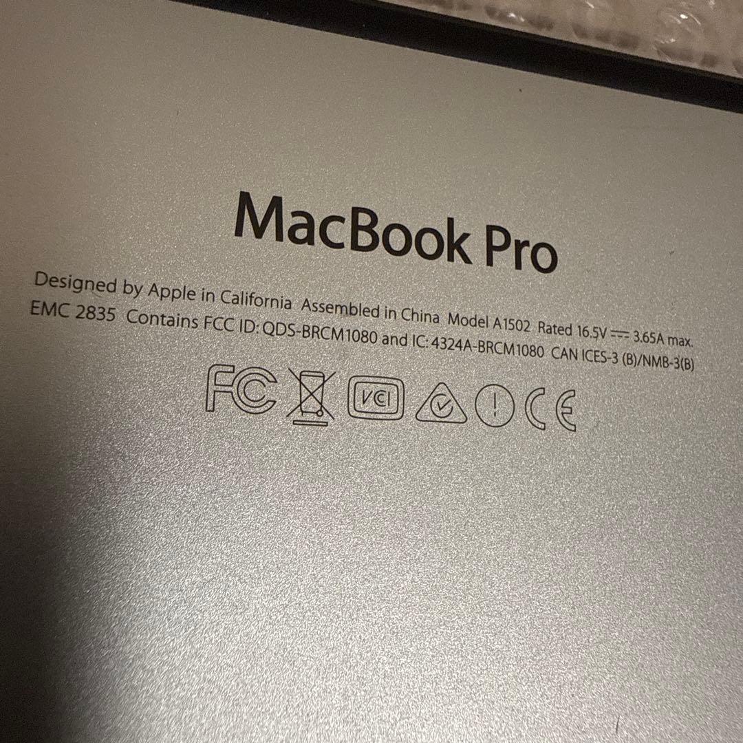 MacBook本体 MacBook Pro A1502