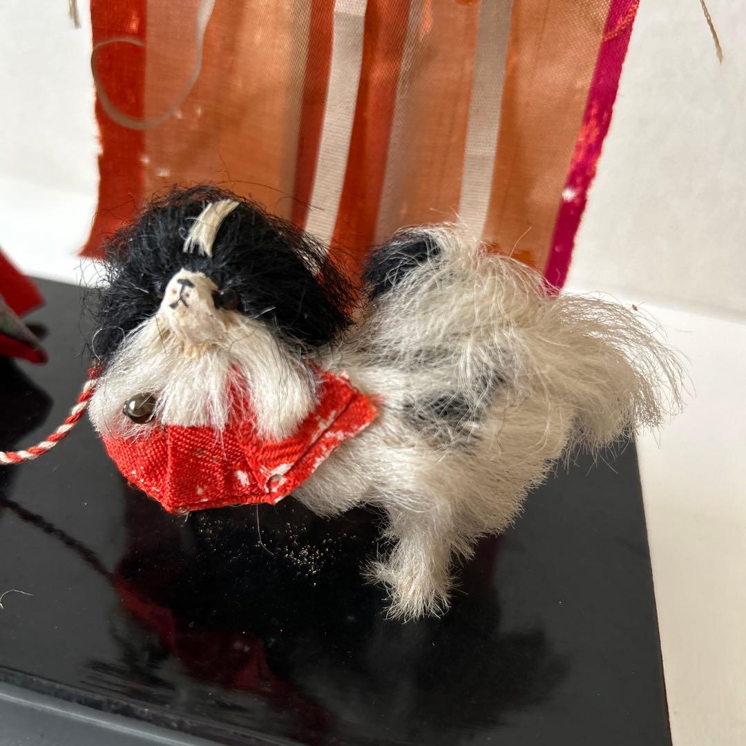 雛人形　狆引き官女　犬引き官女　狆を連れた官女　明治　大正　市松人形