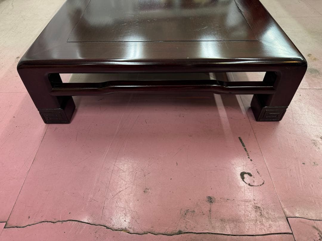 【E204】座卓　具列卓　木製　陶器　お茶道具　テーブル　茶道