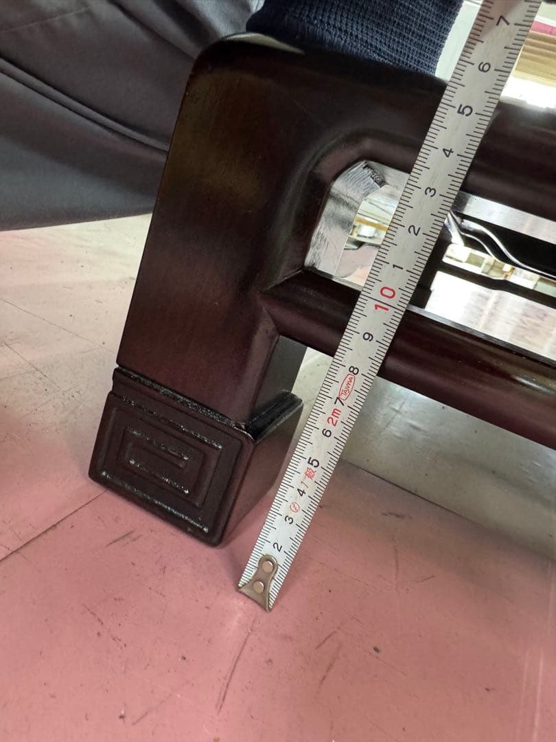 【E204】座卓　具列卓　木製　陶器　お茶道具　テーブル　茶道