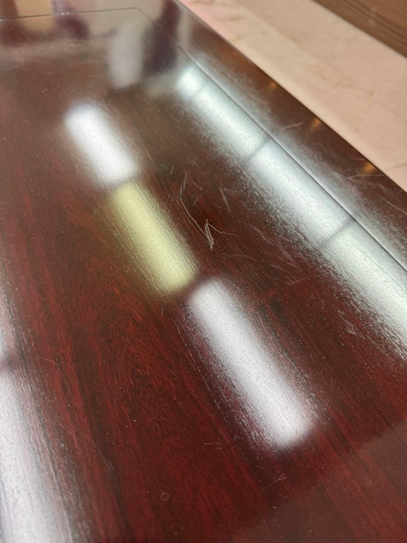 【E204】座卓　具列卓　木製　陶器　お茶道具　テーブル　茶道