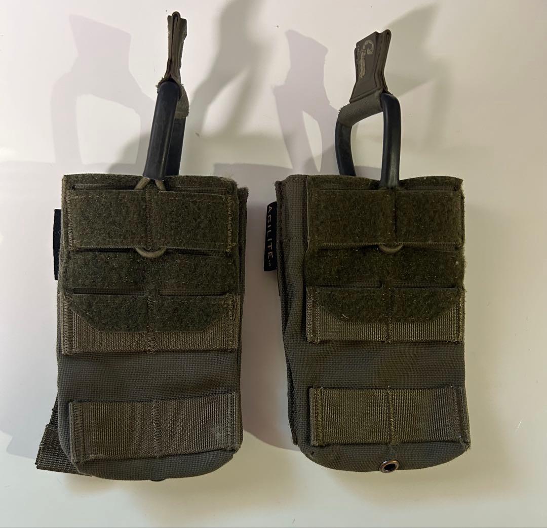 【AGILITE】　シングルマガジンポーチ AG1 レンジャーグリーン ２個