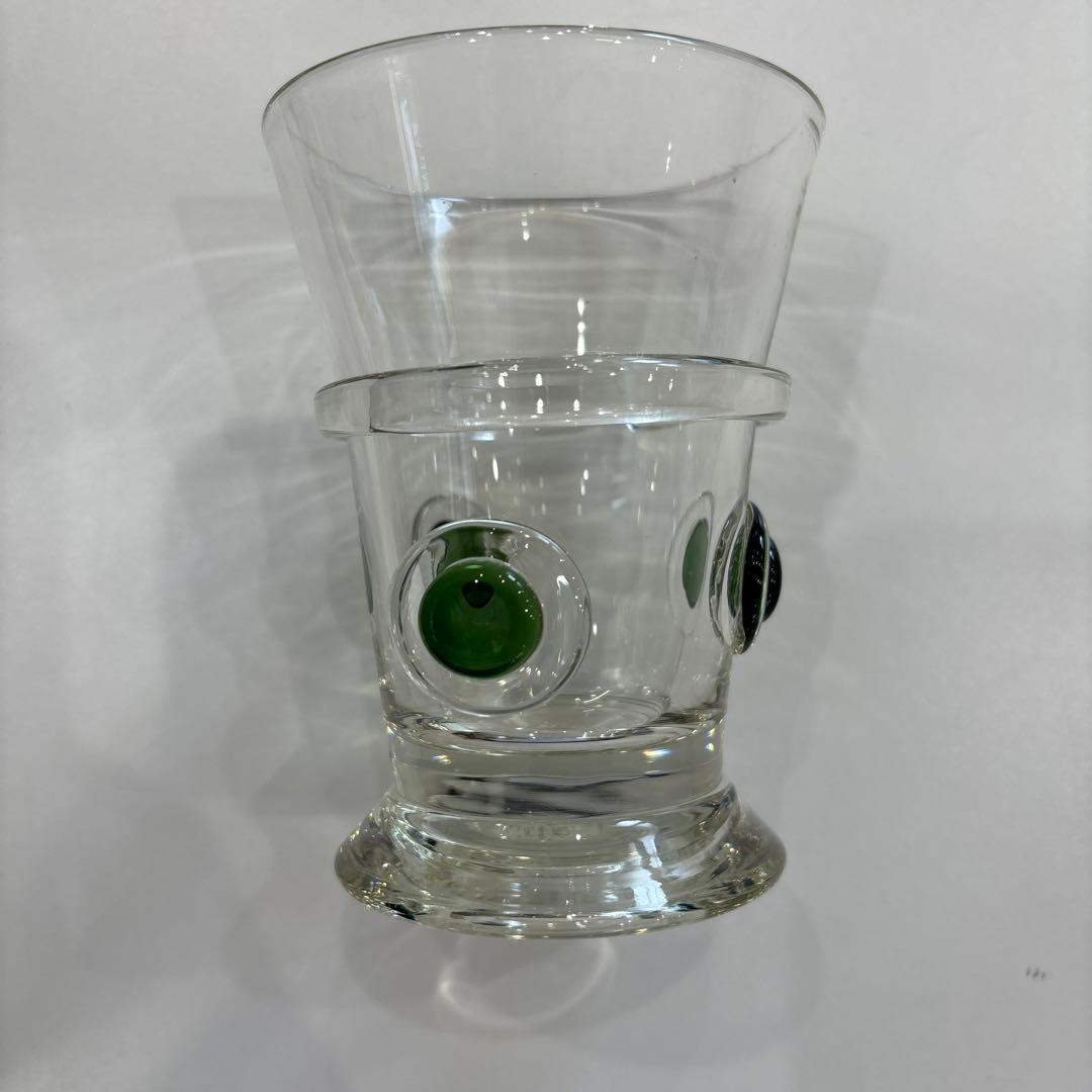 【ブルーグレー】N10072 船木倭帆　作　プラントグラス　吹きガラス