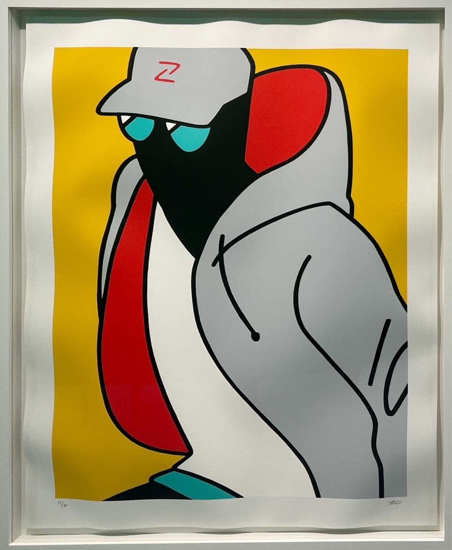 谷口小夏「minor role(orange)」2021 シルクスクリーン