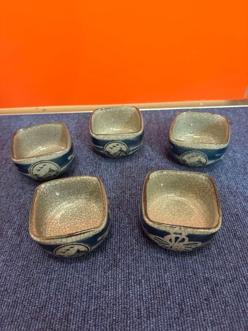 1616 伊万里焼　太郎左衛門湯呑み ぐい呑み５客