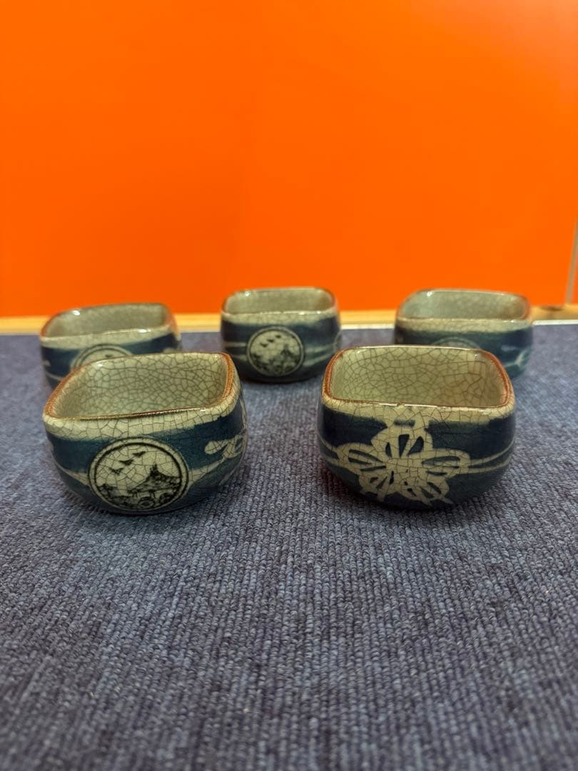 1616 伊万里焼　太郎左衛門湯呑み ぐい呑み５客