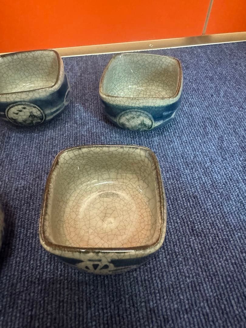 1616 伊万里焼　太郎左衛門湯呑み ぐい呑み５客