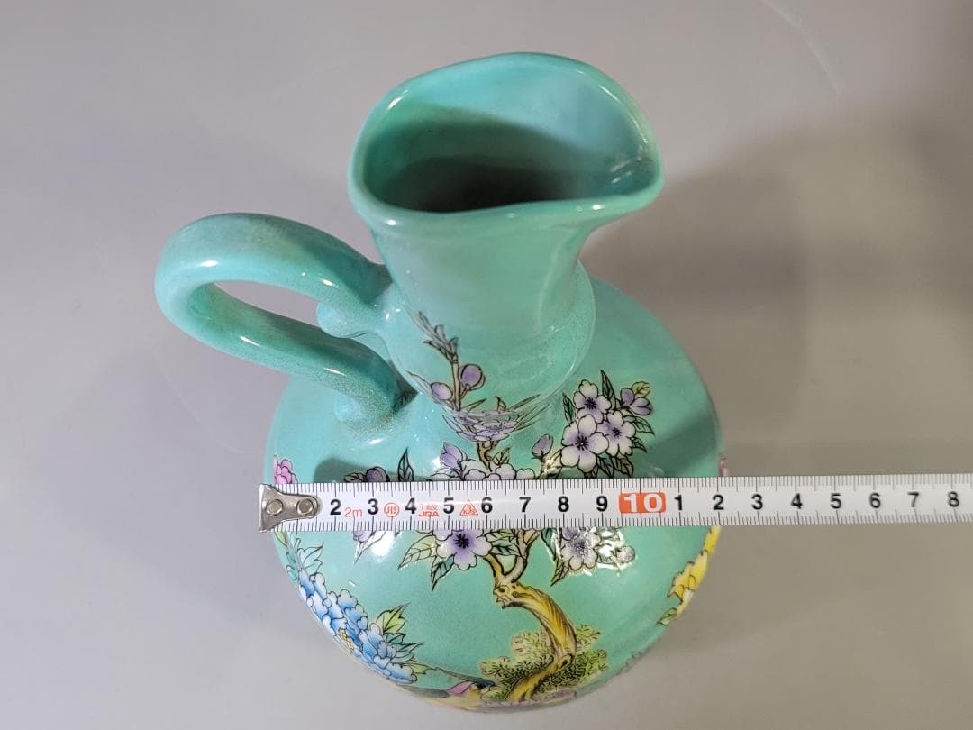 中国 色絵花模様 瓶 DT719