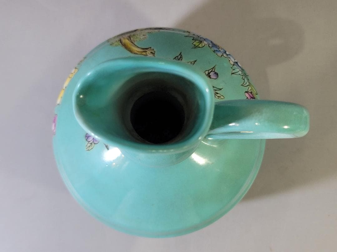 中国 色絵花模様 瓶 DT719