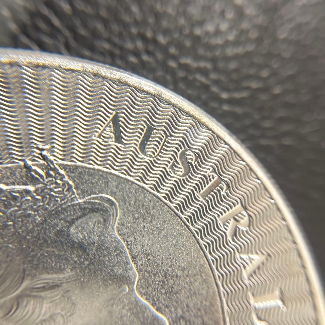 【純銀】オーストラリア　カンガルー 銀貨　1oz ケース付き　①