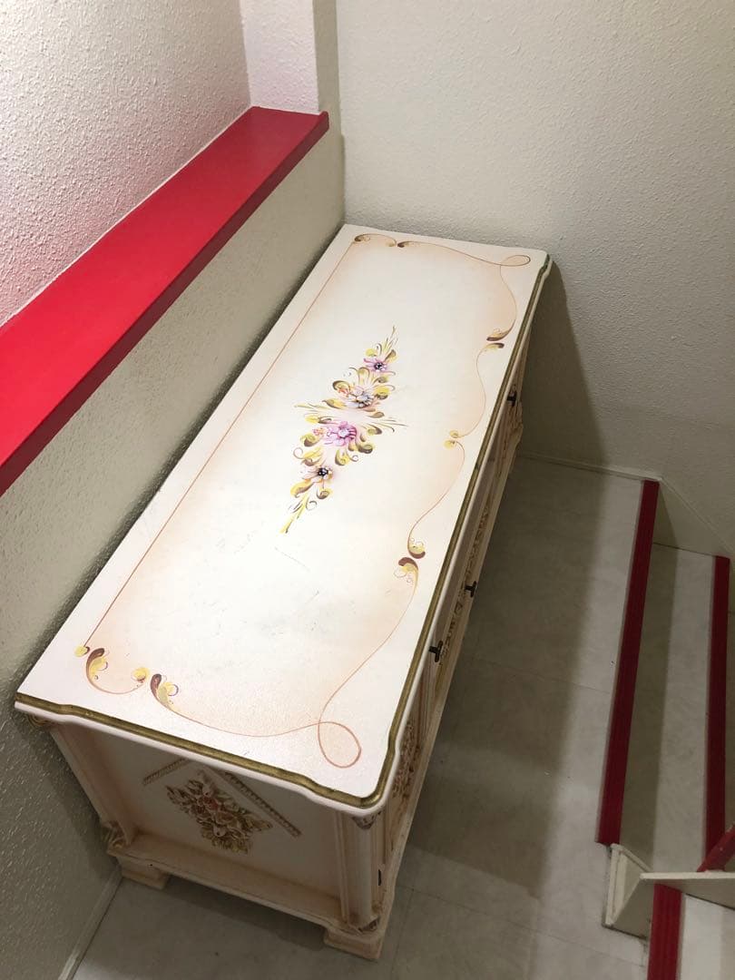 テレビ台 テレビボード ロココ調 アンティーク レトロ 花柄 収納本日だけ割引