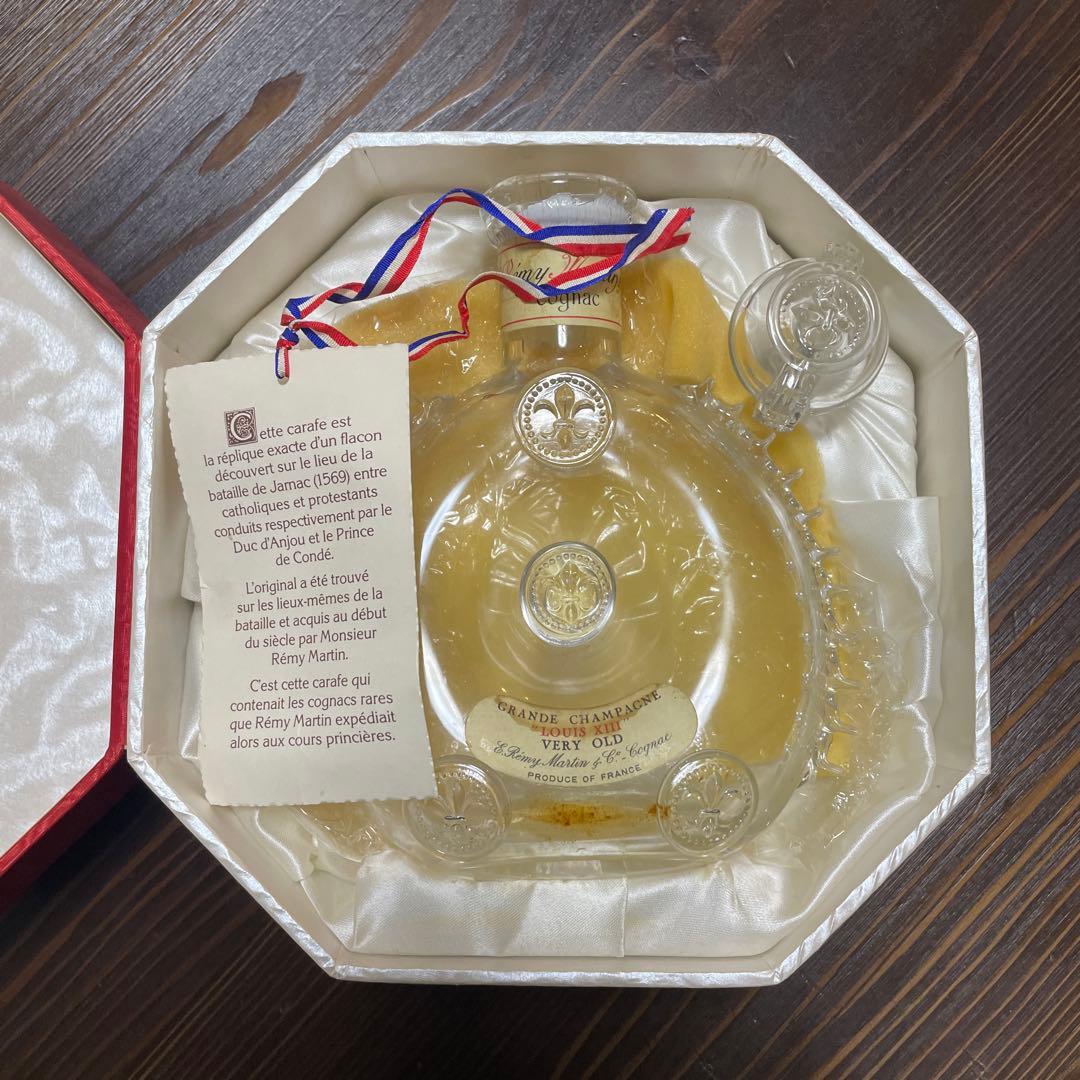 レ*ー様 レミーマルタン ルイ13世 栓付き空ボトル クリスタルデキャンタ 箱付