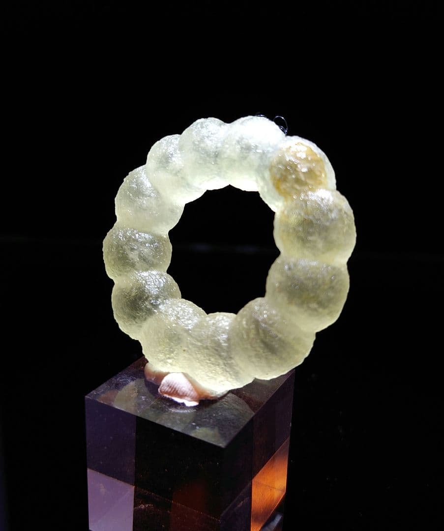 【美形】 フローライト リング ポンデリング インド産 原石 鉱石 標本 ⑥