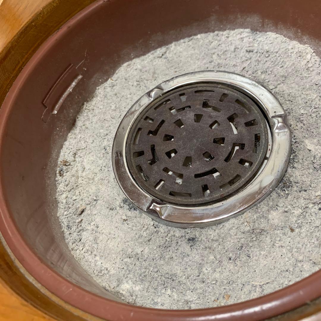 日立　電気火鉢　木製　火鉢　レトロ　昭和レトロ　木製火鉢　アンティーク