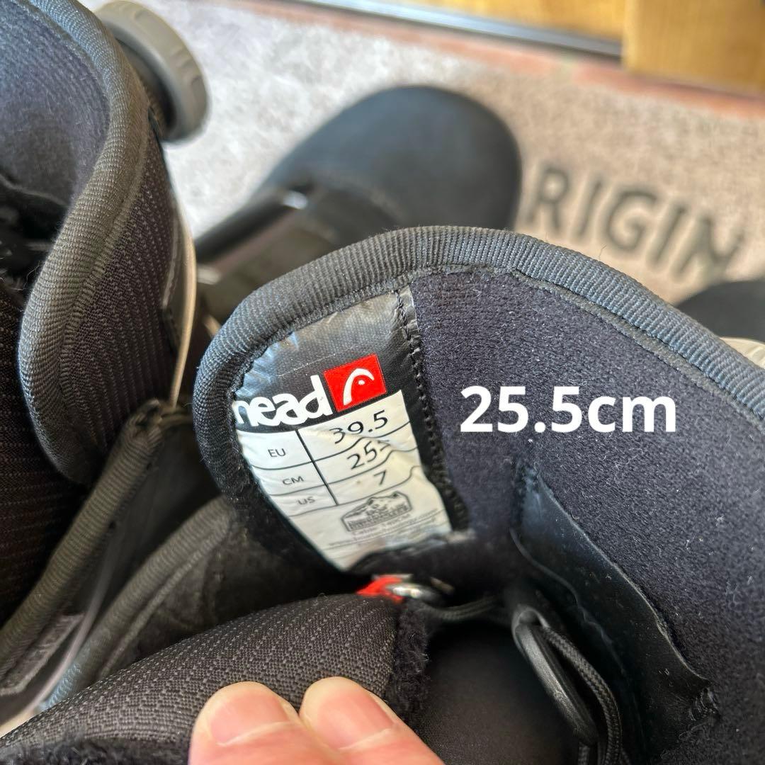 HEAD スノーボードブーツ カラーブラック25.5cm メルカリ便