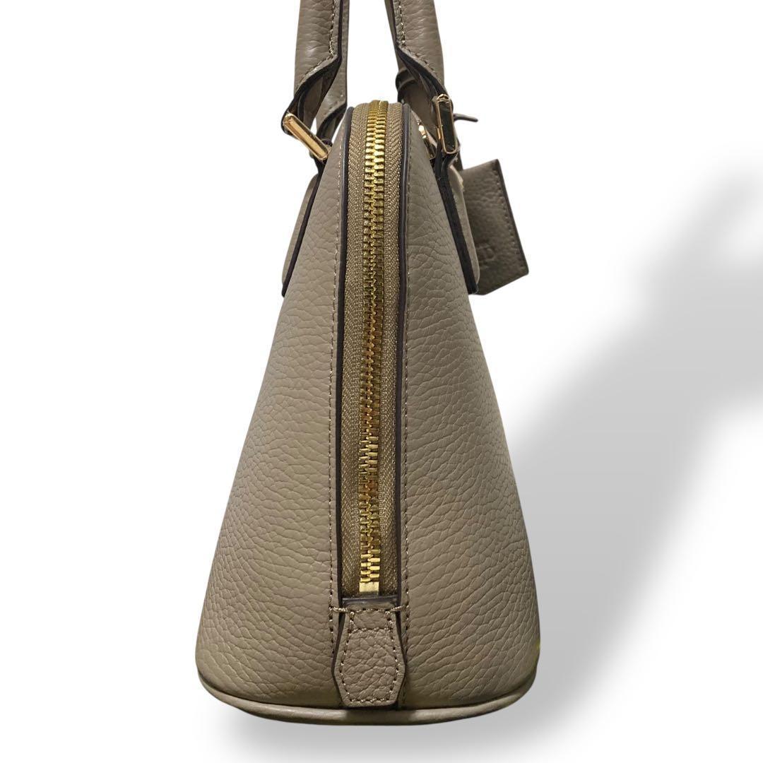 【未使用級】ココセリュクスゴールド　トートバッグ　ハンド　オールレザー　グレー