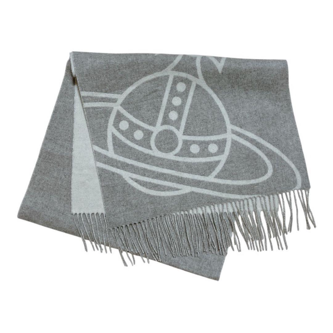 【大人気✨️タグ付き】ヴィヴィアンウエストウッド リバーシブルマフラー 大判