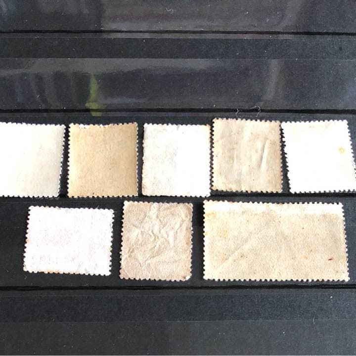 カタログ価格47,050円！プレミア切手揃い！昭和透かしなし切手8種！格安！