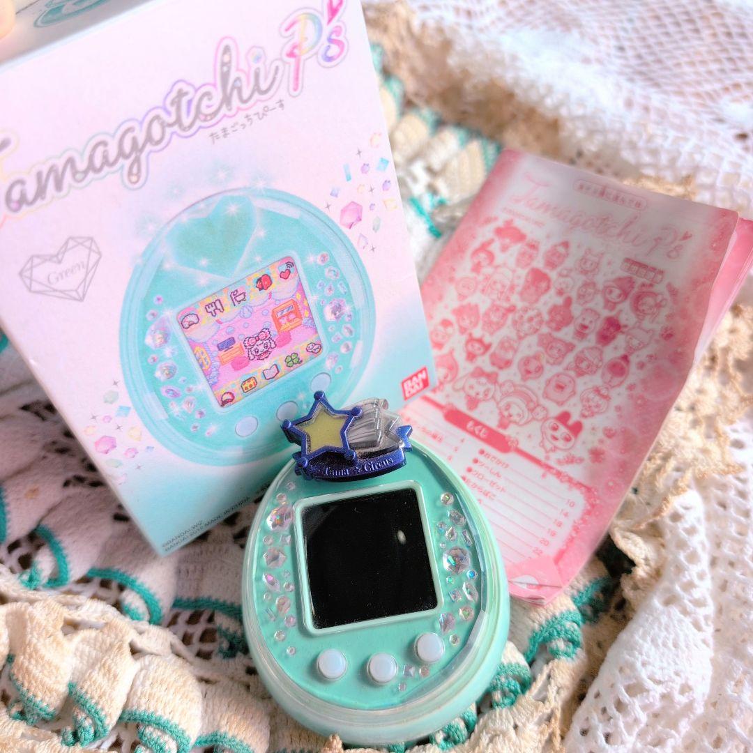 【たまごっちぴーす】バンダイ Tamagotchi P's ミントグリーン　箱