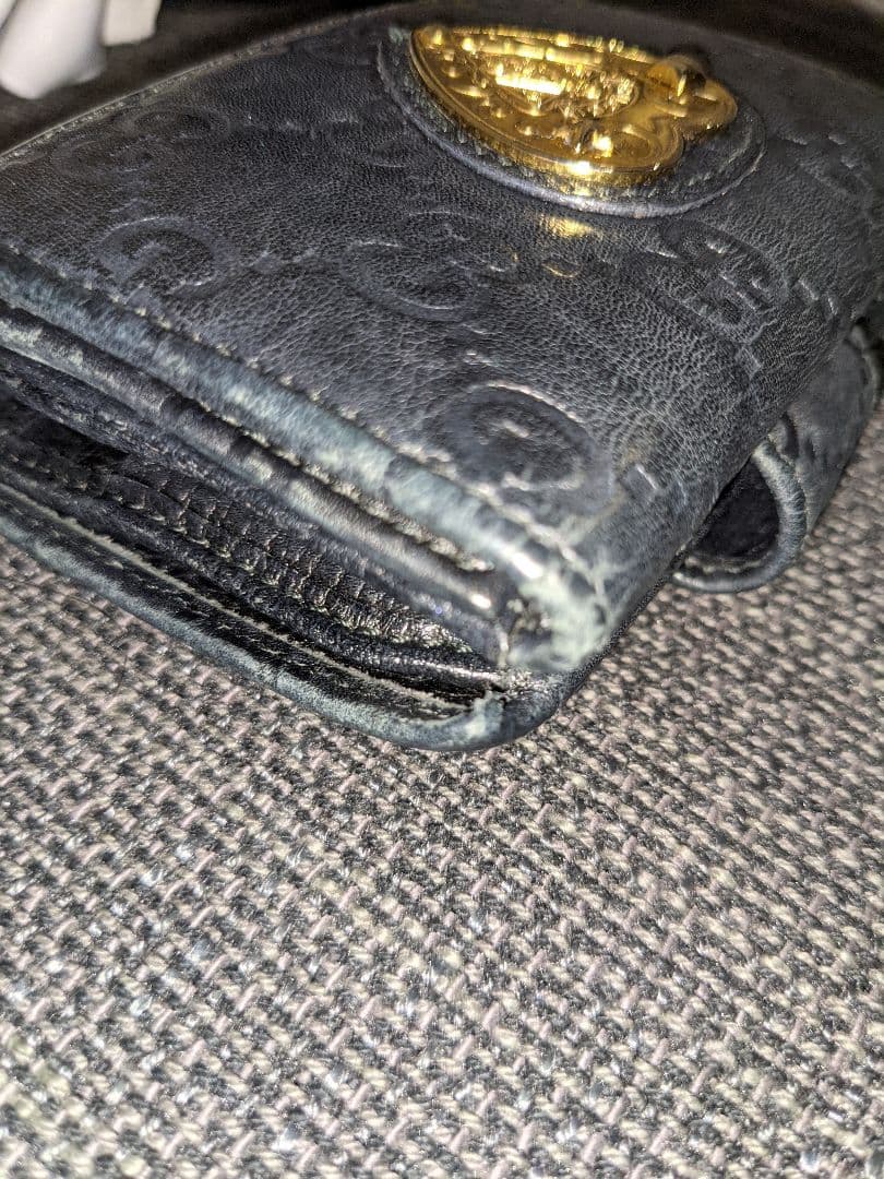 グッチ 財布 三つ折り シマ コンパクト ミニ Wホック 303490