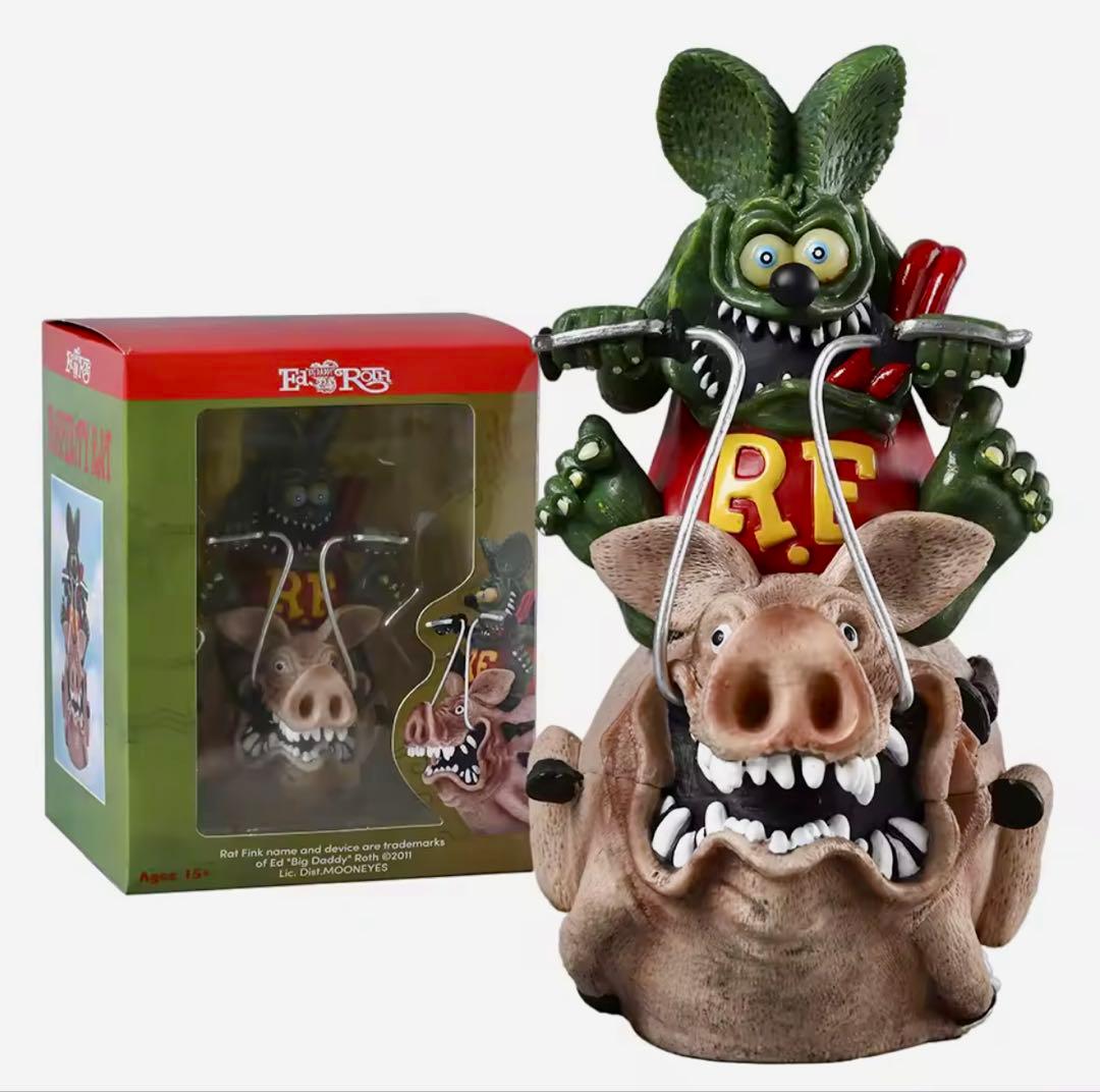 新品 ラットフィンク フィギュア　豚
