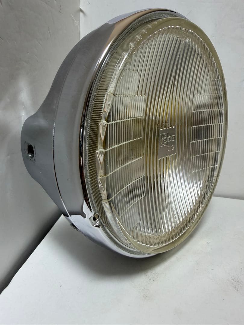 美品　希少当時物180πシビエ凹レンズ付ヘッドライト/マーシャルCIBIE