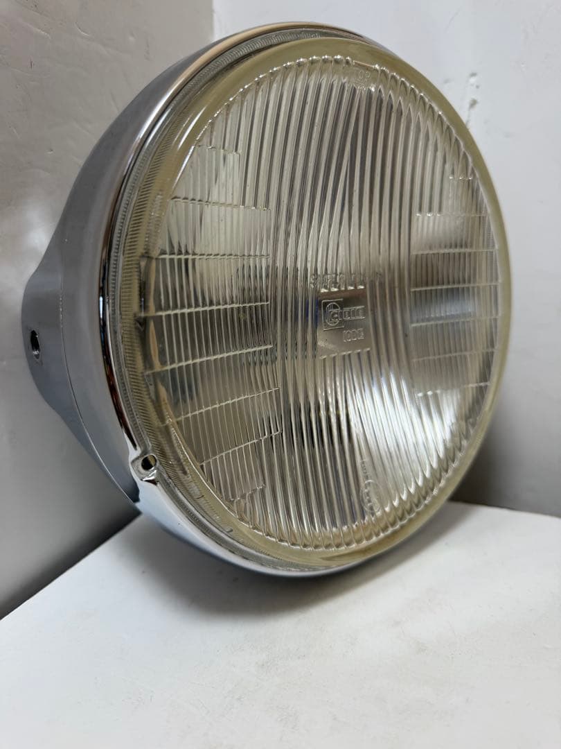 美品　希少当時物180πシビエ凹レンズ付ヘッドライト/マーシャルCIBIE