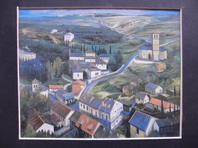 西嶋俊親、【丘陵聲（SEGOVIA)】、希少な額装用画集より